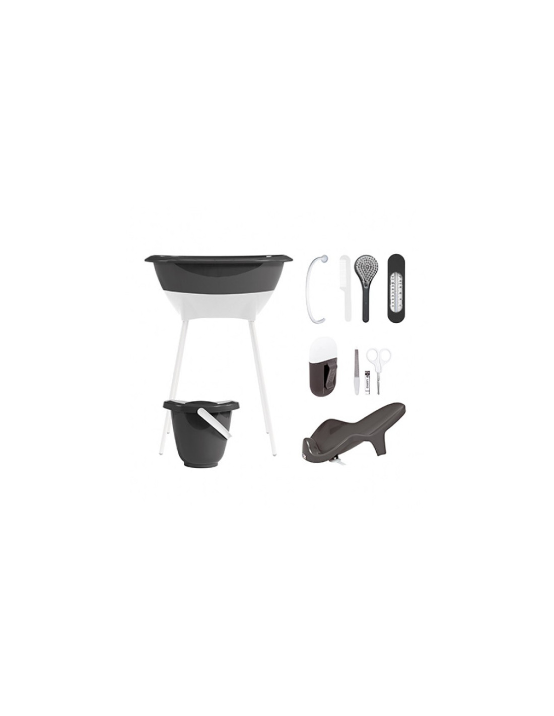 Set de bañera de bebé y accesorios Luma Babycare rosa