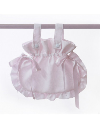 Bolso bombonera rosa de coche muñecas de Bebelux