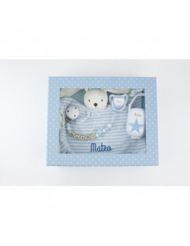 Cajita Baby Born Deluxe azul personalizada de Mi Pipo