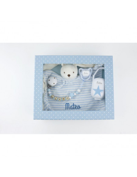 Cajita Baby Born Deluxe azul personalizada de Mi Pipo