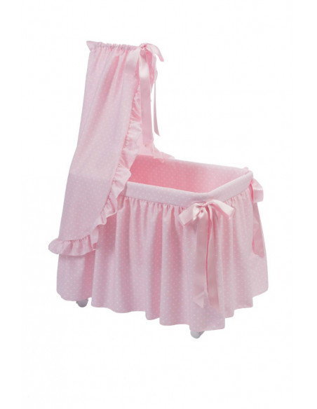 Moisés de juguete estrellas rosa de Bebelux