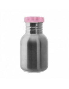 Botella térmica con funda Basic Steel rosa 500ml de Laken 2