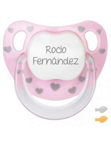 Chupete Baby Chic Personalizado Rosa de Mi Pipo