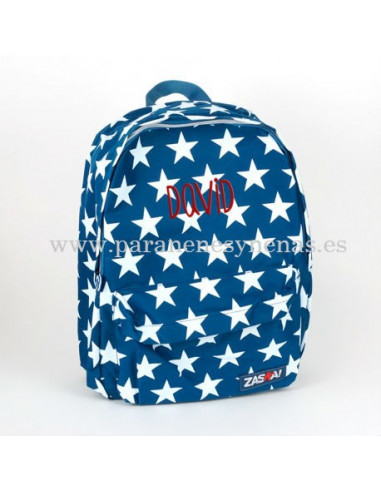 Mochila junior Estrellas Navy personalizada de Mi Pipo