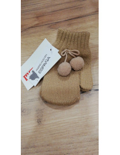 Manoplas con Dedo y Borlas