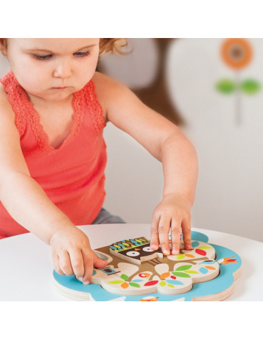 Juguete puzzle de madera buho de Skip Hop