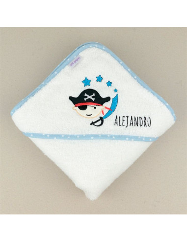 Capa de baño Pirata personalizada de Mi Pipo