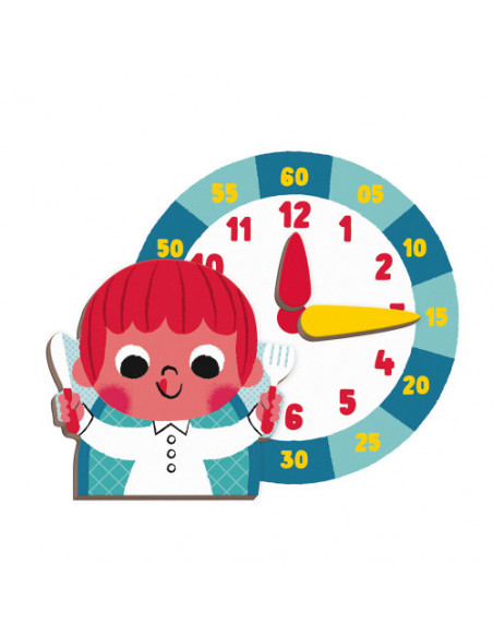 Libro magnético Aprendo la hora de Janod