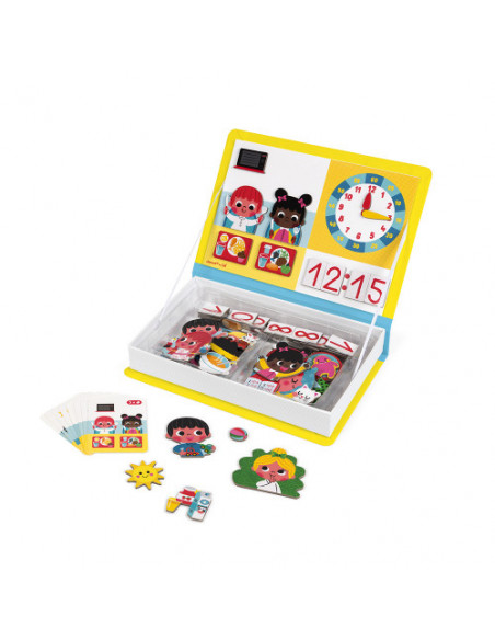 Libro magnético Aprendo la hora de Janod