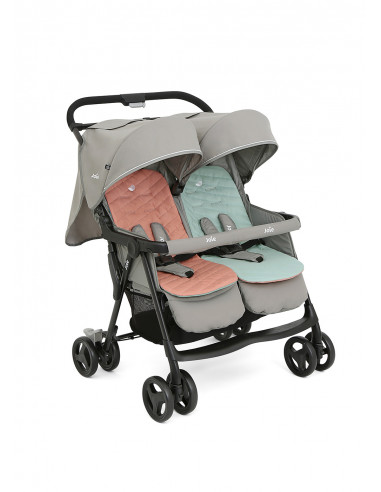 Cochecito de bebé gemelo con sistema de viaje, carrito doble para segundo  niño, carrito para niños