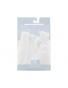 Gorro y manoplas Blanco de Cambrass 2