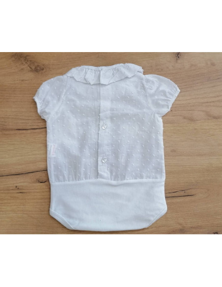 Camisa body de plumeti para bebé de Popys