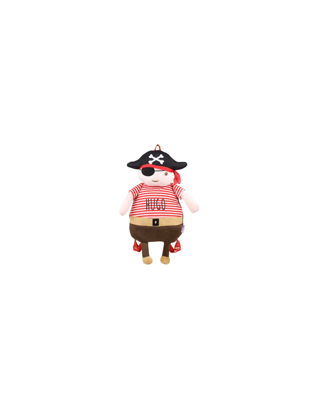 Mochila para bebé niño personalizada y con dibujo de un pirata.
