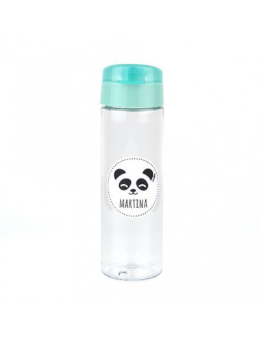 Botella Panda Menta 600ml personalizada de Mi Pipo