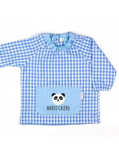 Babi Bolsillo Panda Azul personalizado de Mi Pipo