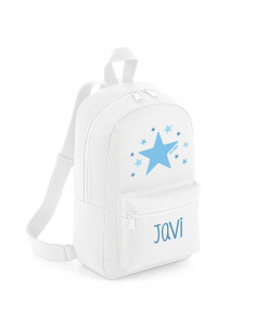 Mochila Medium Estrella Azul personalizada Mi Pipo