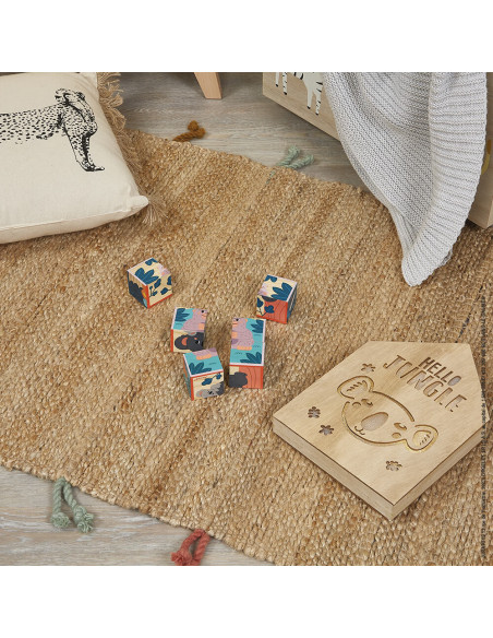 Puzle cubo de madera Animales de Janod