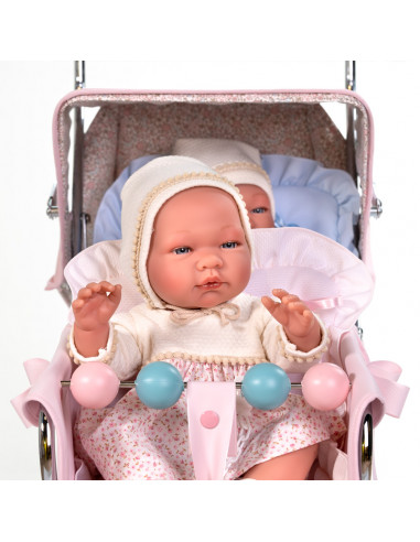 Bolso cambiador rosa para muñecas de Bebelux