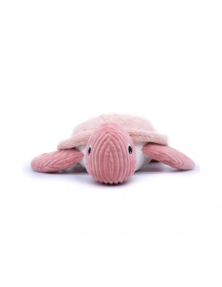 Peluche tortuga gigante rosa ptipotos Déglingos