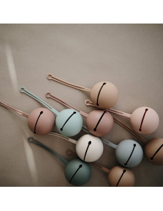 Funda chupete Mushie Solid Powder Blue 2