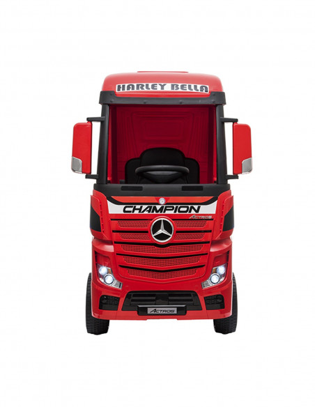 Camión eléctrico Mercedes Actros rojo para niños