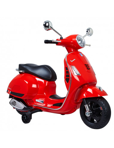 Moto eléctrica Vespa roja - juguete