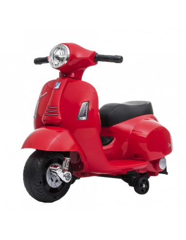 Mini Moto Vespa Eléctrica roja 6v