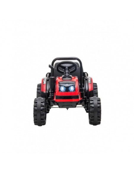 Tractor eléctrico para niños rojo y negro