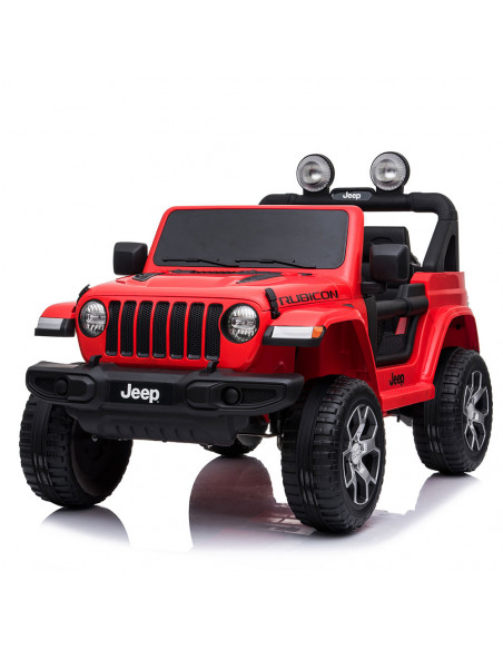 Coche eléctrico Jeep Wrangler rojo