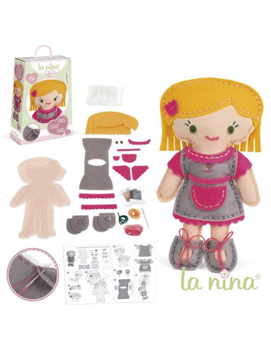 Muñeca Bibi fucsia de La Nina