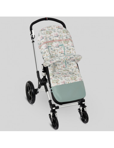 Colchoneta para silla de paseo universal Nenufar de Paz Rodríguez