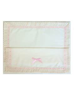 Sábana y Funda de Almohada de Cama 120 x 60 cm Essential Pink Zy Baby