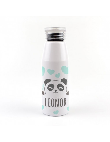 Botella Aluminio Panda Soft 500ml Personalizada de Mi Pipo