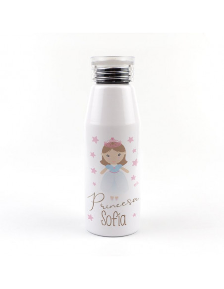 Botella Aluminio Princesa Soft 500ml Personalizada de Mi Pipo