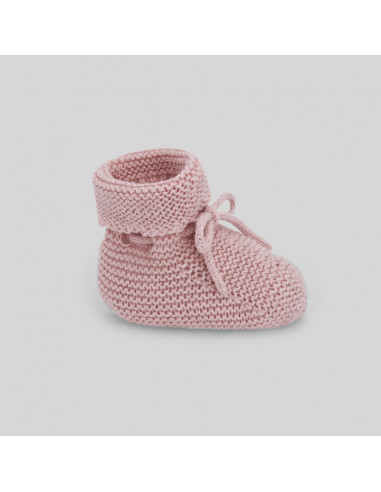 Patuco para bebé algodón Esencial rosa Paz Rodiguez