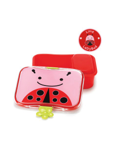 Skip Hop Zoo Ladybug - Fiambrera y recipiente interior con tapa