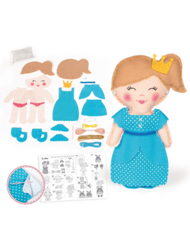 Kit Corona muñeca Ely para coser de La Nina