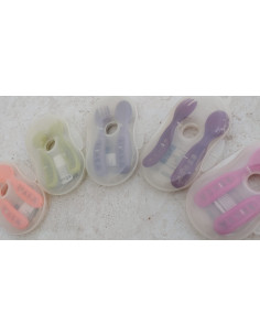 Pack estuche cuchara y tenedor de Beaba