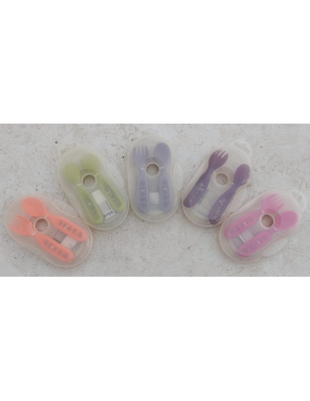 Pack estuche cuchara y tenedor de Beaba
