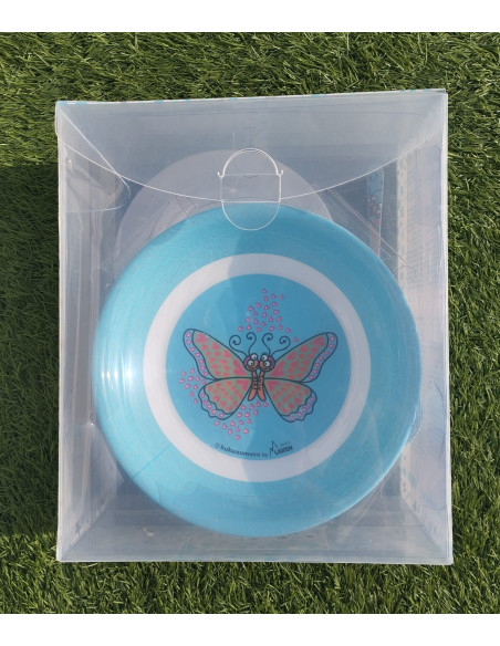 Vajilla melanina con taza Mariposas Kukuxumusu de Laken