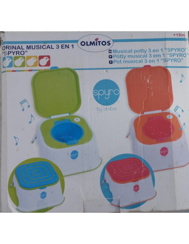 Orinal bebé 3 en 1 Spyro naranja de Olmitos