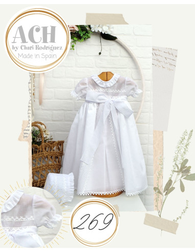 Batón con capota para bebé de Artesanía Chari 269