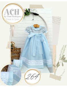 Batón con capota para bebé de Artesanía Chari 264