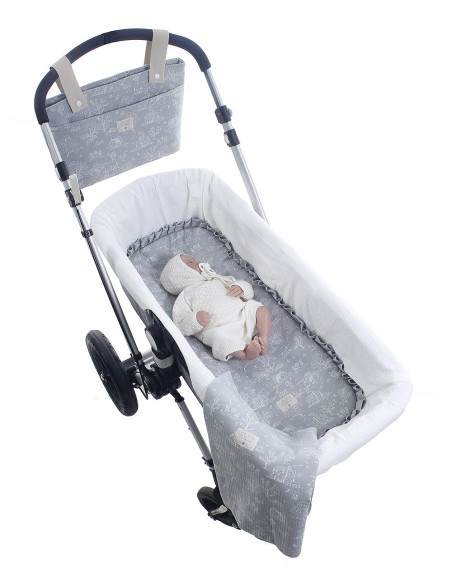 Bajera capazo interior y muselina Tirsa de Uzturre