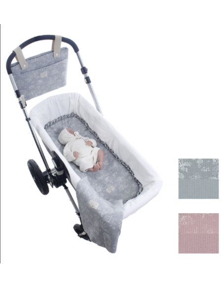 Bajera capazo interior y muselina Tirsa de Uzturre