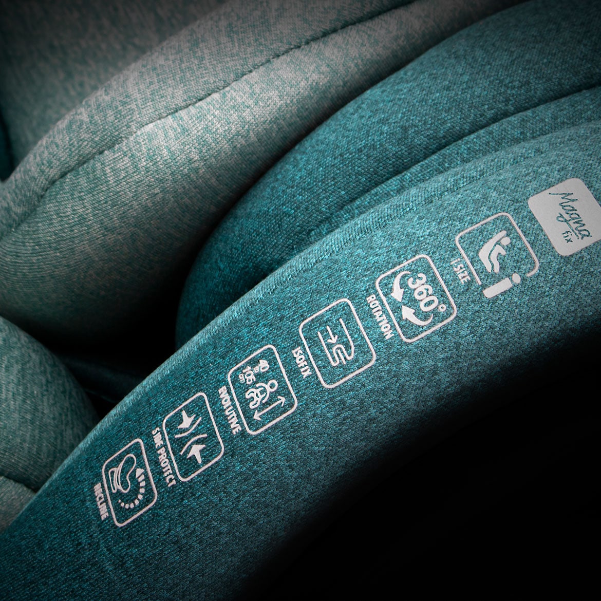 Imagen silla de auto i-size textil